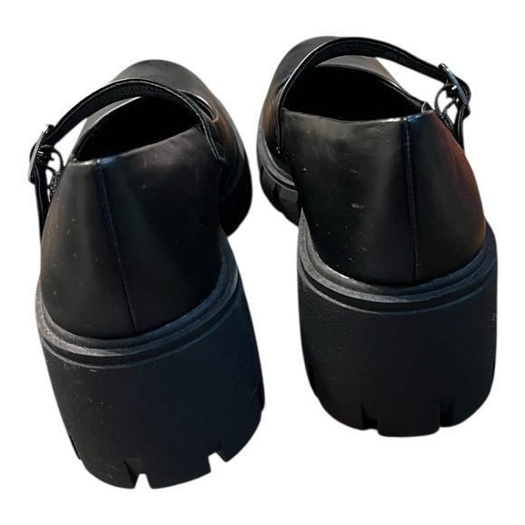 Madden NYC Black Chunky Mary Jane Shoes Size 8.5 - Picture 5 of 8